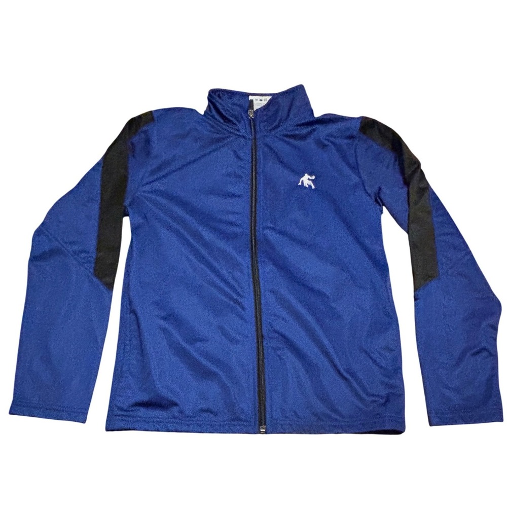 AND1 Boys Blue Black‎ Track Jacket Full Zip Athletic Size Large 10/12 ANB19BZS05